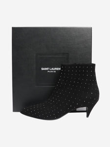 Saint Laurent Black suede ankle boots - size EU 40 (UK 7)