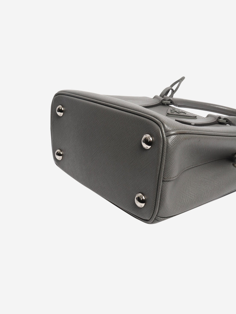 Grey mini Saffiano Galleria 2way bag Cross-body bags Prada 