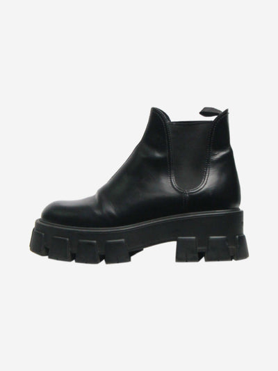 Black Monolith Chelsea boots - size EU 38.5 Boots Prada 