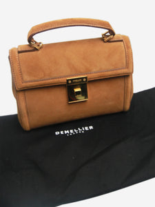 Demellier Ochre Melissa A.R. x The Paris suede cross-body bag