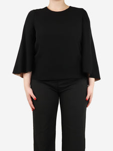 Valentino Black silk top - size UK 14