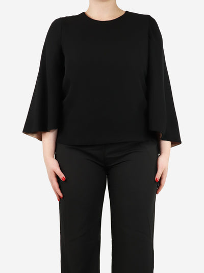 Black silk top - size UK 14 Tops Valentino 