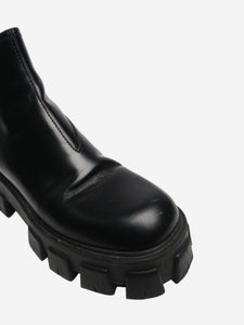 Prada Black Monolith Chelsea boots - size EU 38.5