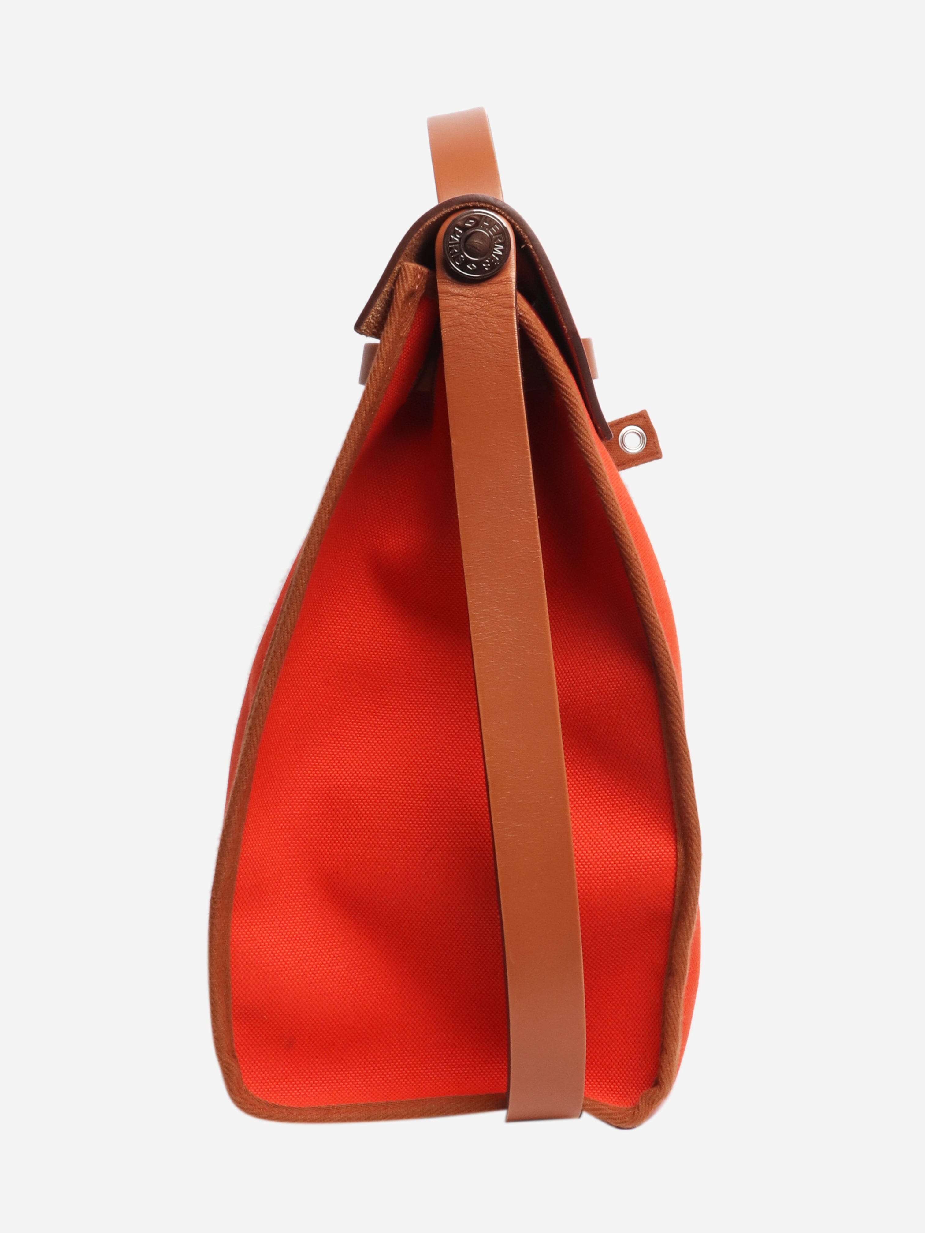 Orange Herbag 31 Tote Bags Hermes 