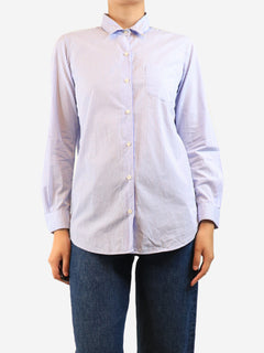Blue and white striped shirt - size UK 8 Tops Muse 