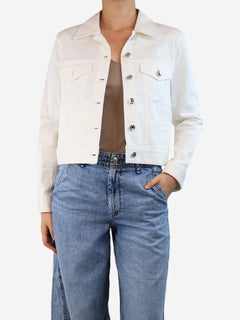 White denim jacket - size UK 8 Coats & Jackets Dolce & Gabbana 