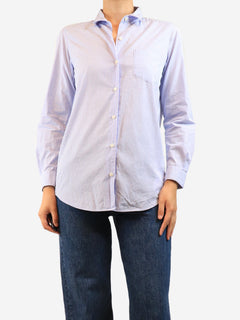 Blue and white striped shirt - size UK 8 Tops Muse 