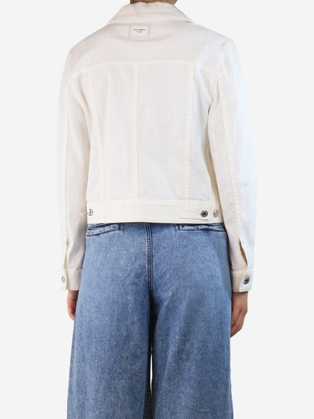 White denim jacket - size UK 8 alternate image