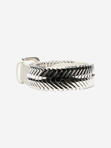 Isabel Marant White metal-detail leather belt