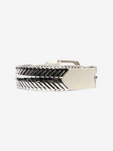 Isabel Marant White metal-detail leather belt