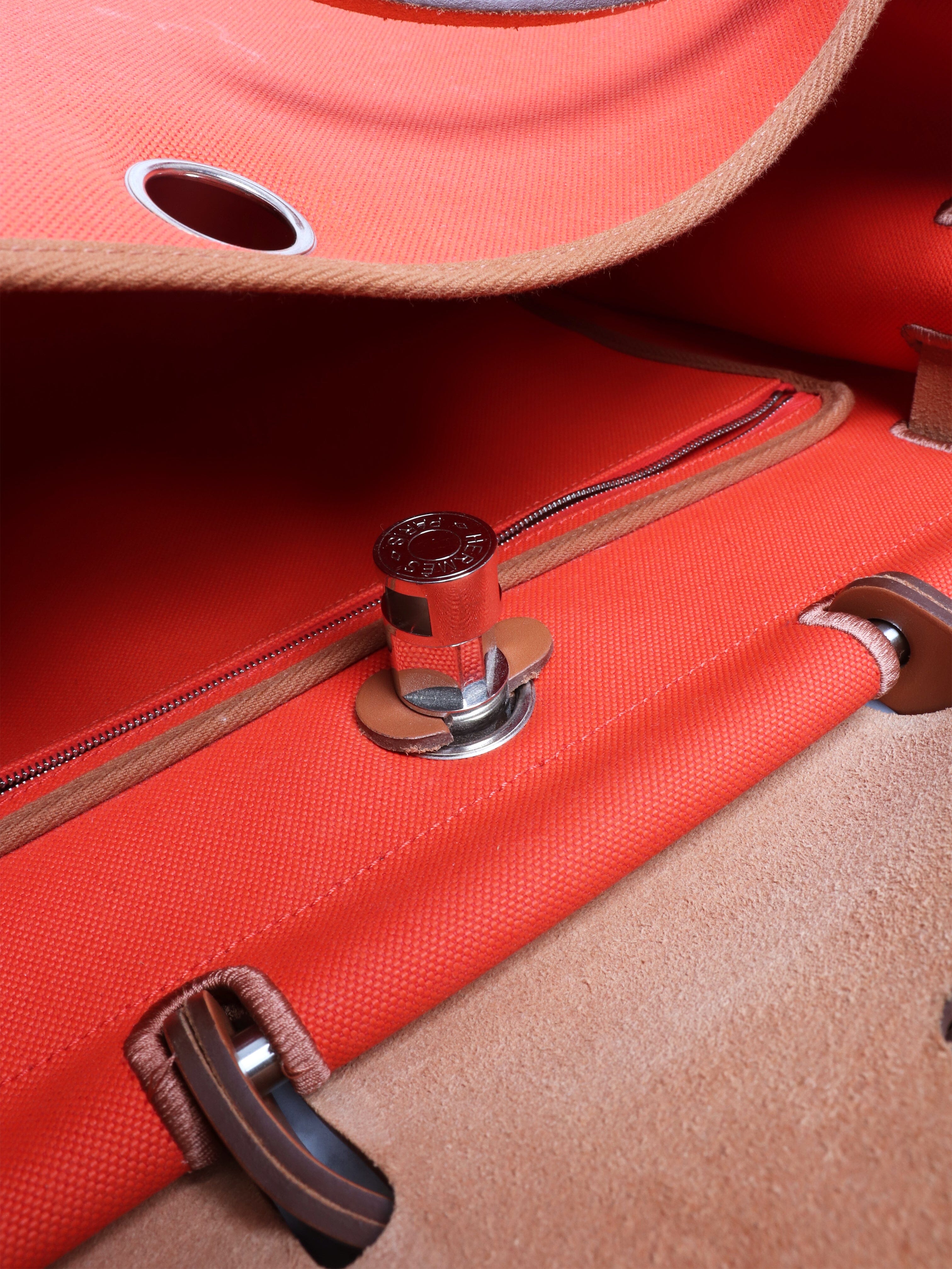 Orange Herbag 31 Tote Bags Hermes 