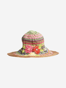 Grevi Multicolour floral-applique sunhat