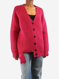 Purple chunky wool cardigan - size UK 8 Knitwear Marni 