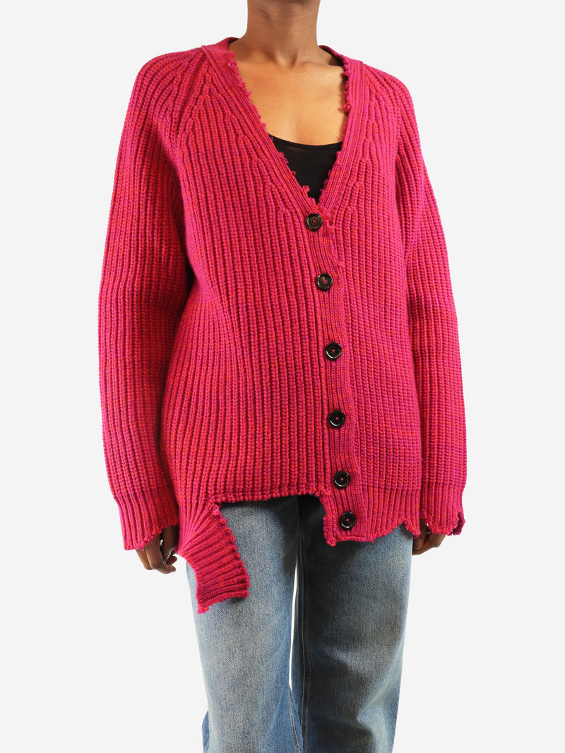 Purple chunky wool cardigan - size UK 8 Knitwear Marni 