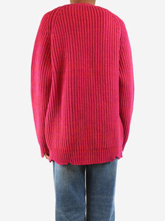 Purple chunky wool cardigan - size UK 8 Knitwear Marni 