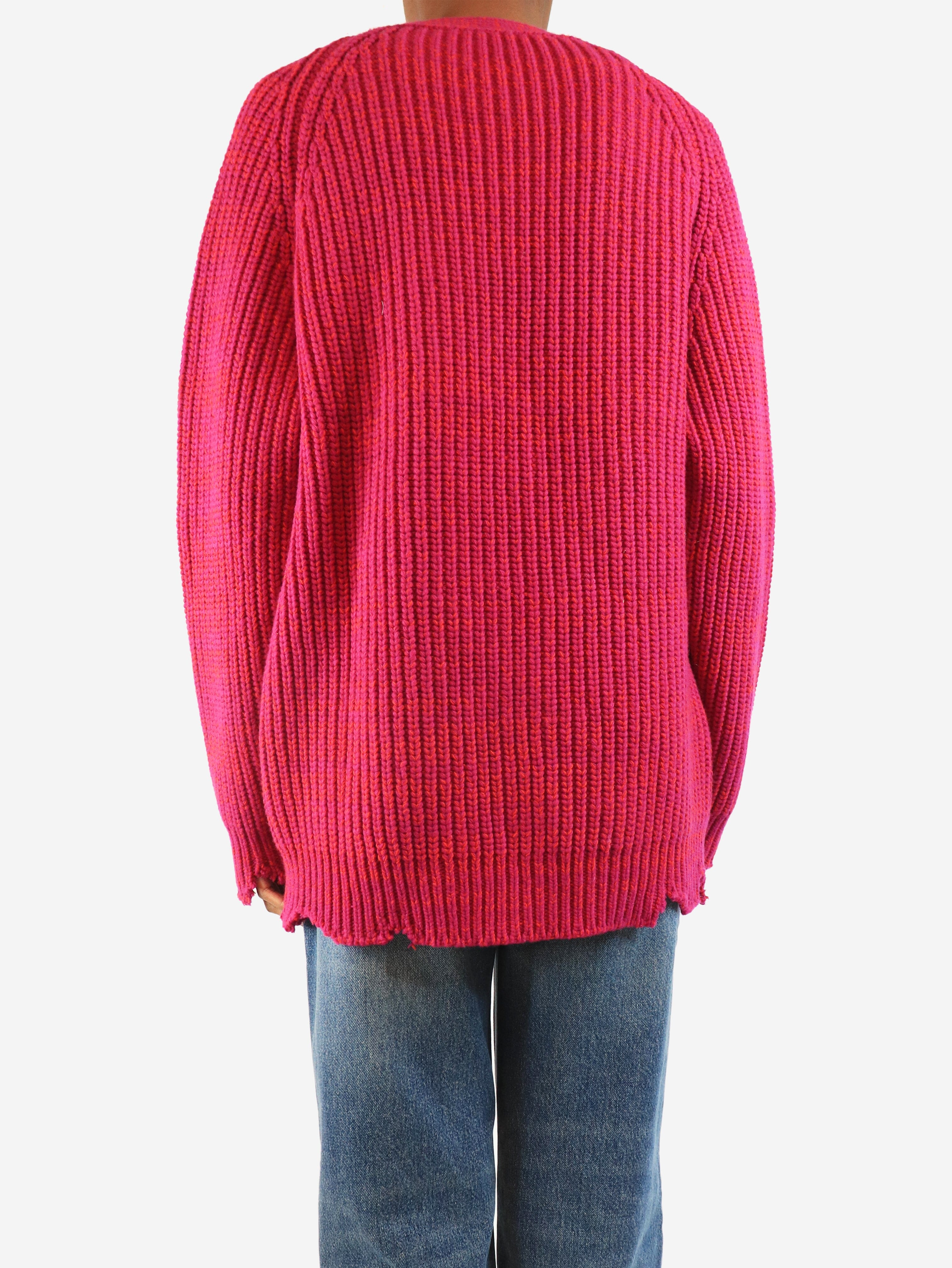 Purple chunky wool cardigan - size UK 8 Knitwear Marni 