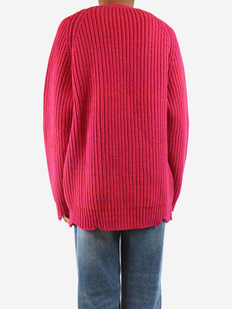 Purple chunky wool cardigan - size UK 8 Knitwear Marni 