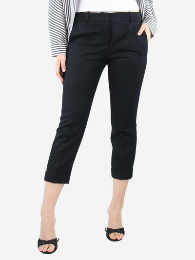 Black cropped trousers - size UK 10 Trousers Balmain 