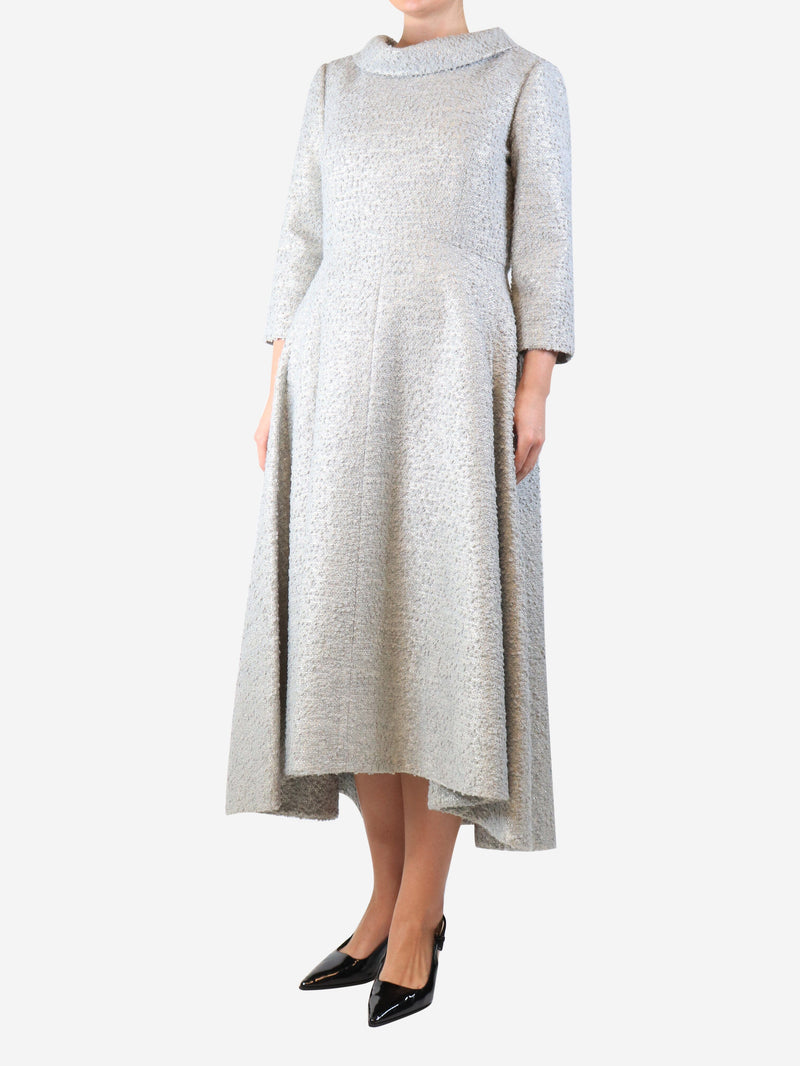 Winter sky Blythe midi dress - size UK 12 Dresses Suzannah London 