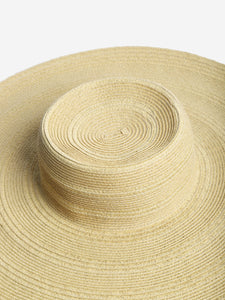 Elizabeth Hurley Neutral straw hat