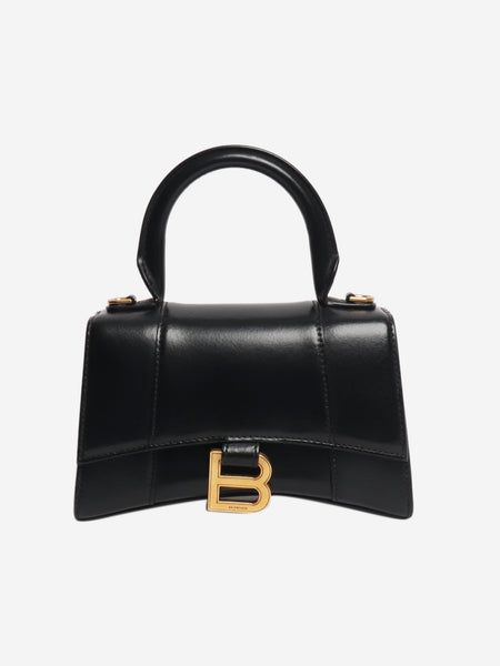 Black Hourglass leather 2way bag product image