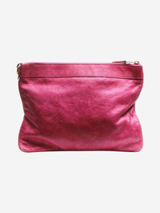 Balenciaga Pink Magenta clutch bag