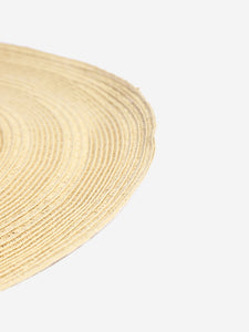 Elizabeth Hurley Neutral straw hat