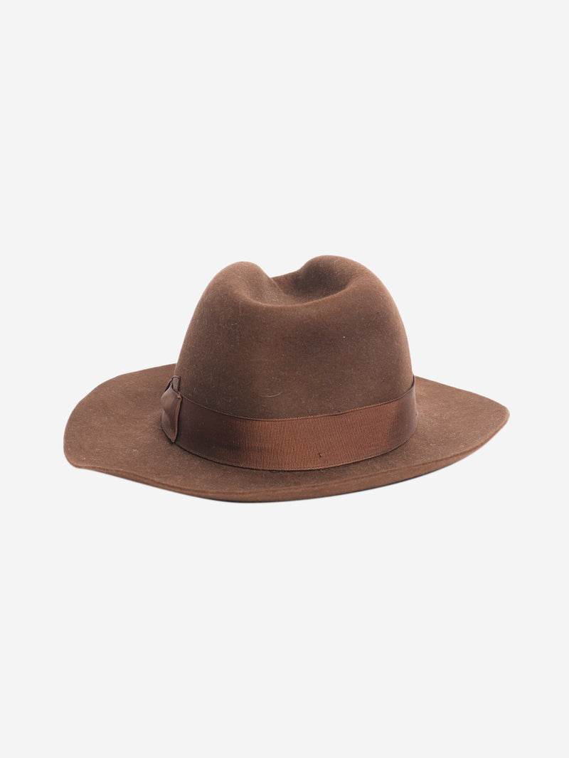 Brown Trilby hat Hats Borsalino 