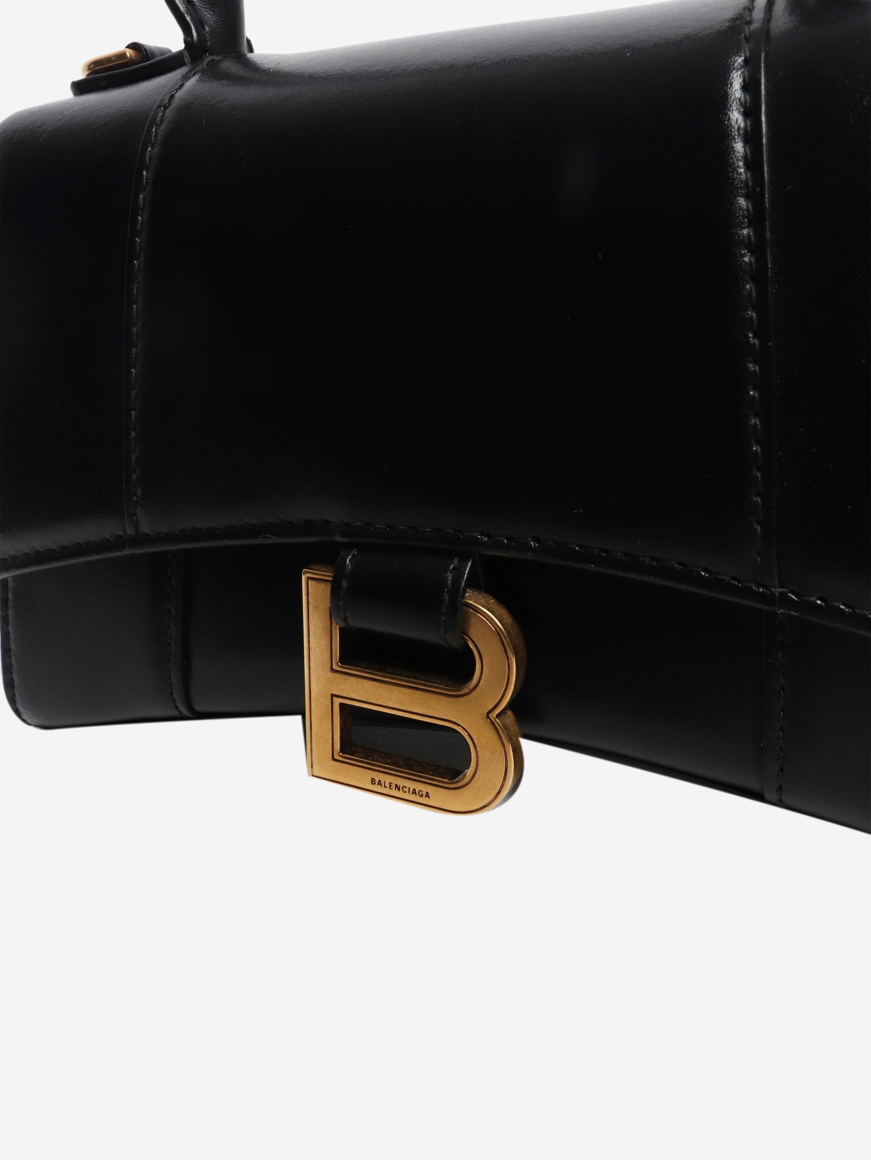 Black Hourglass leather 2way bag Cross-body bags Balenciaga 
