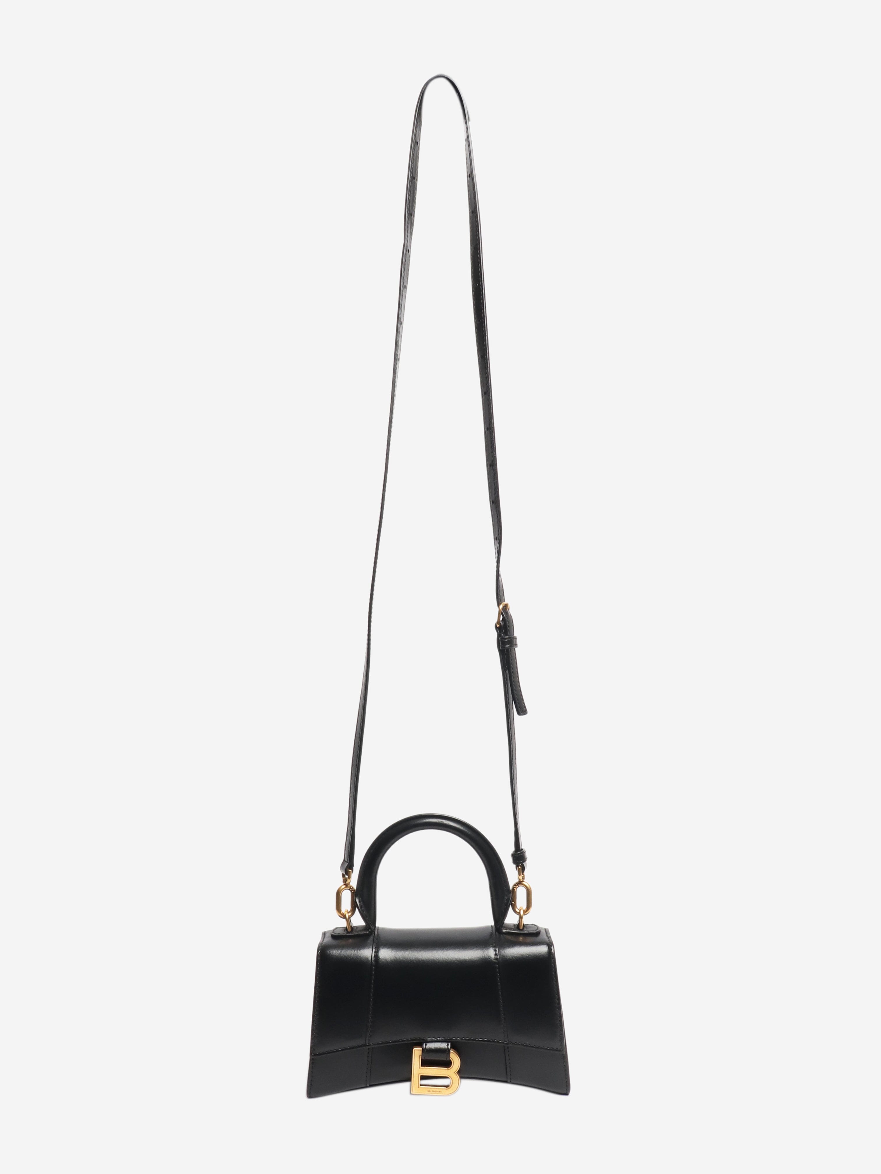 Black Hourglass leather 2way bag Cross-body bags Balenciaga 