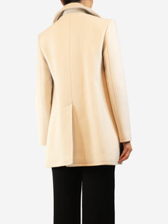 Neutral double-breasted wool coat - size S Coats & Jackets Nili Lotan 