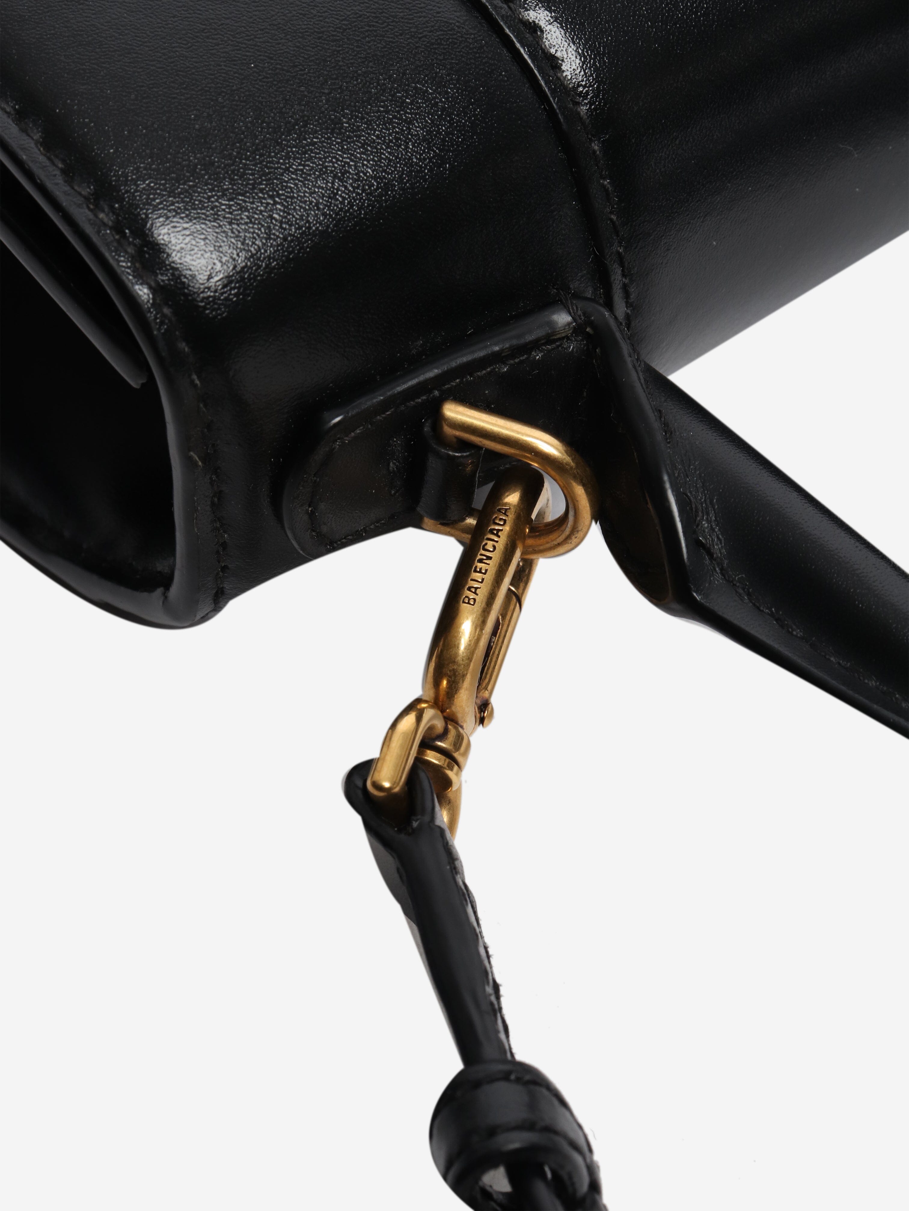 Black Hourglass leather 2way bag Cross-body bags Balenciaga 