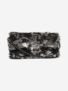Silver 2020 Sequin Classic Single Flap bag