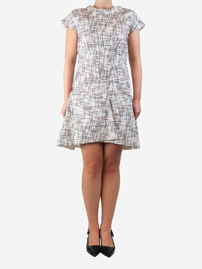 White tweed mini dress - size UK 10 Dresses Chanel 