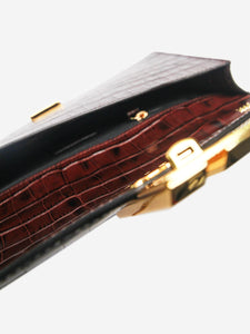 Demellier Mahogany brown Vancouver clutch