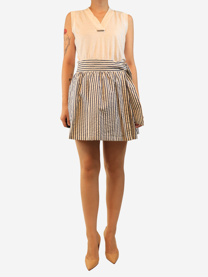 White and blue striped skirt - size UK 8 Skirts Thomas Burberry 
