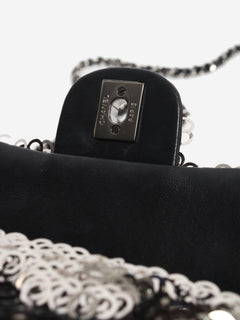 Silver 2020 Sequin Classic Single Flap bag