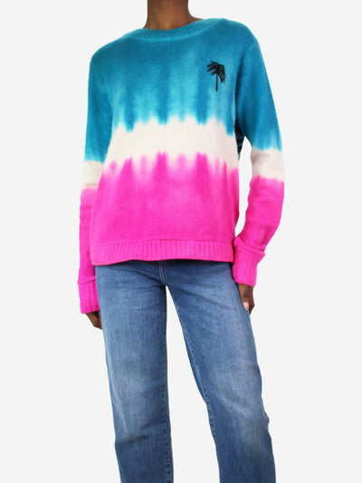 Multicoloured dip dye palm cashmere jumper - size XS Knitwear The Elder Statesman 