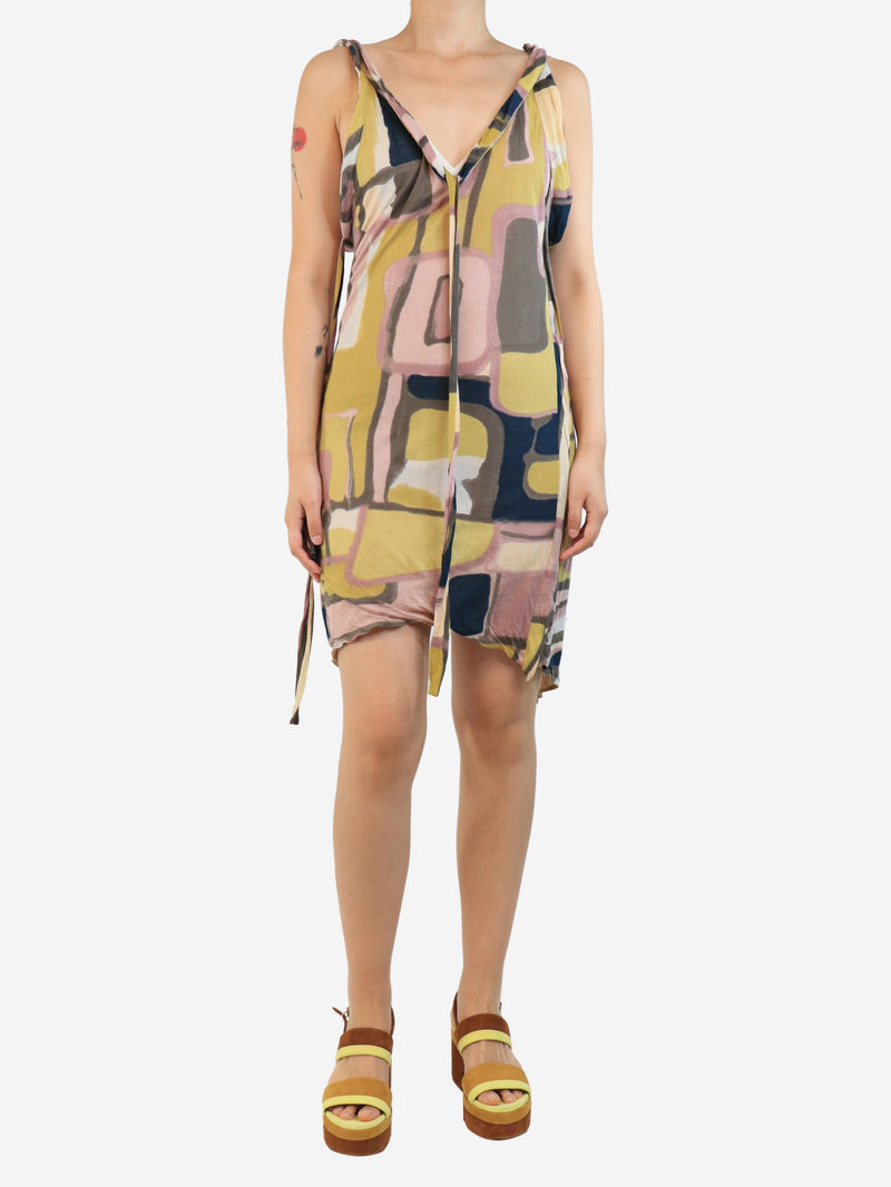 Multi printed strap dress - size UK 8 Dresses Marni 