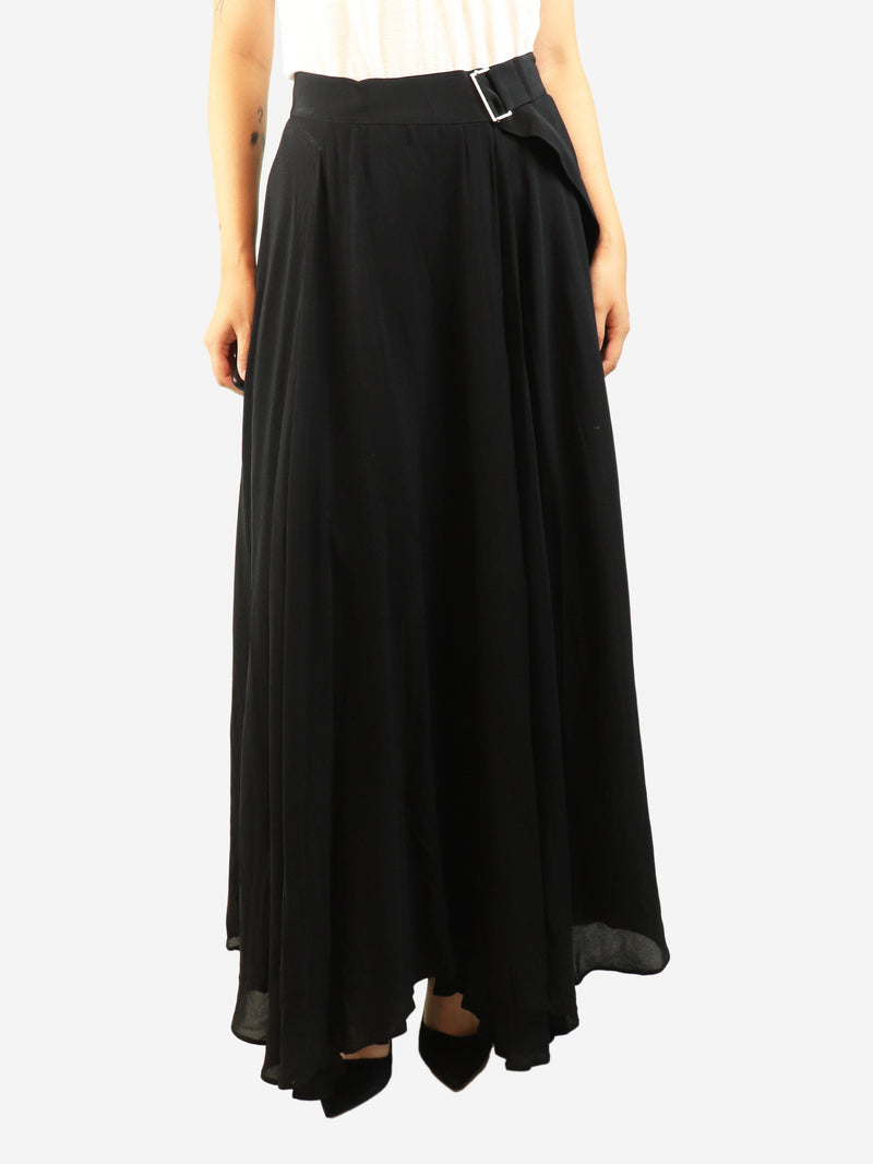 Black maxi wrap skirt - size UK 10 Skirts G. Label by Goop 