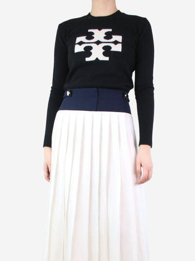 Black cashmere logo jumper - size XS Knitwear Tory Burch 