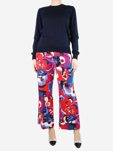 La Double J Multicoloured floral trousers - size L
