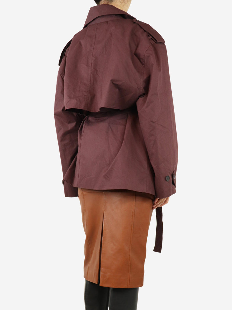 Maroon Gaia trench coat - size One Size Coats & Jackets Marcela 