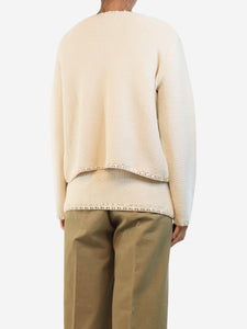 Helmut Lang Beige cashmere-blend jumper - size S