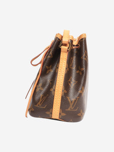 Louis Vuitton Brown Monogram mini drawstring bag
