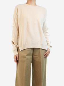 Helmut Lang Beige cashmere-blend jumper - size S