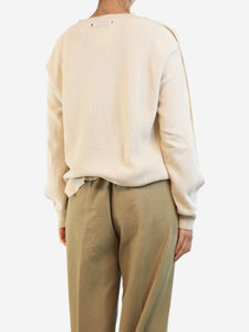 Helmut Lang Beige cashmere-blend jumper - size S