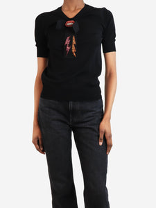 Gucci Sequined lightning bolt blouse - size XS