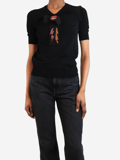 Sequined lightning bolt blouse - size XS Tops Gucci 