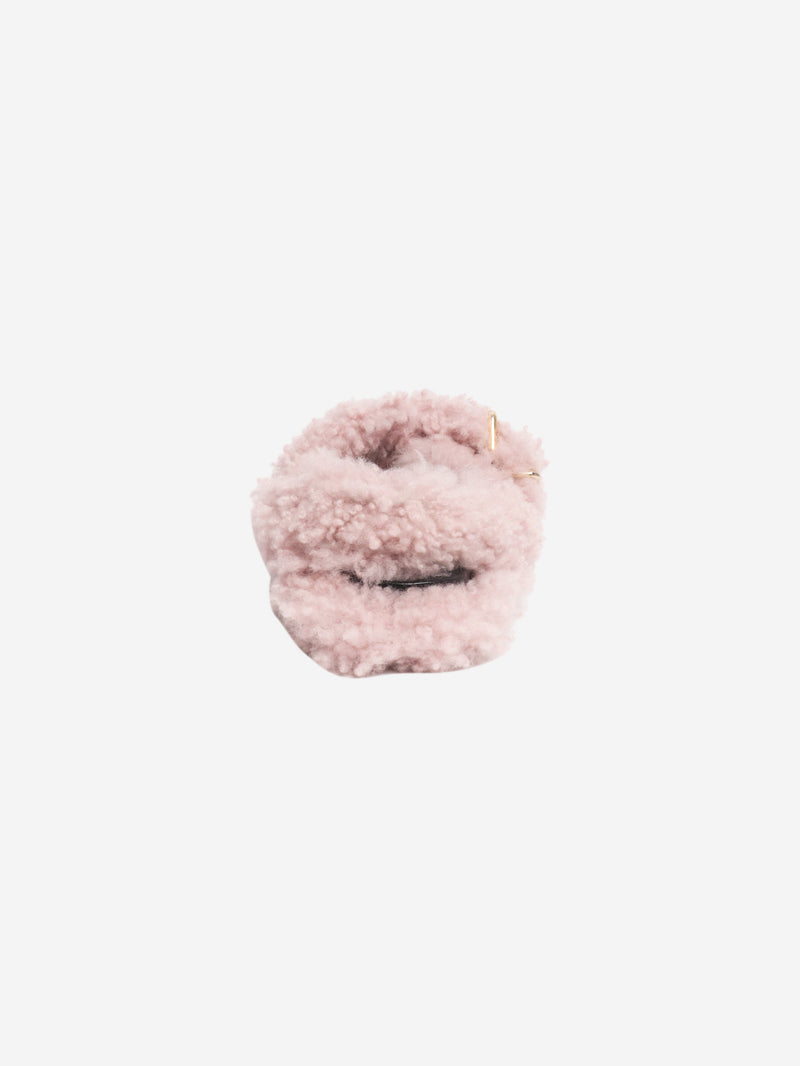 Pink shearling sandals - size EU 40 Flat Sandals Marni 